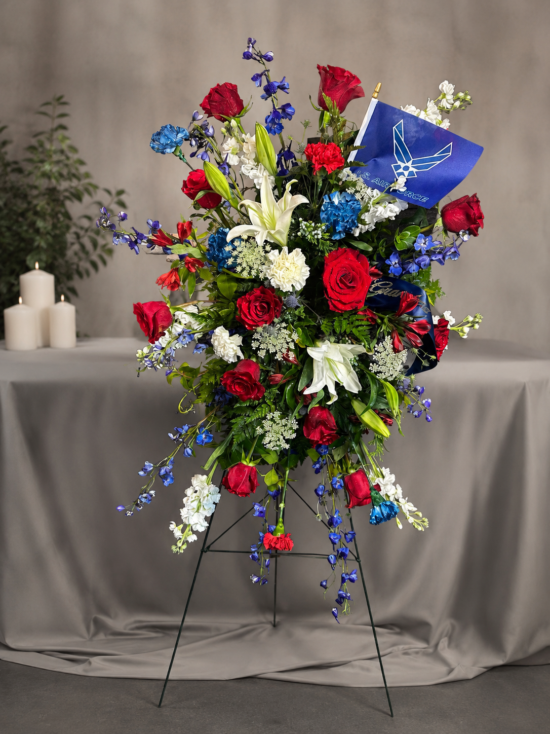 Wings of Honor Standing Spray