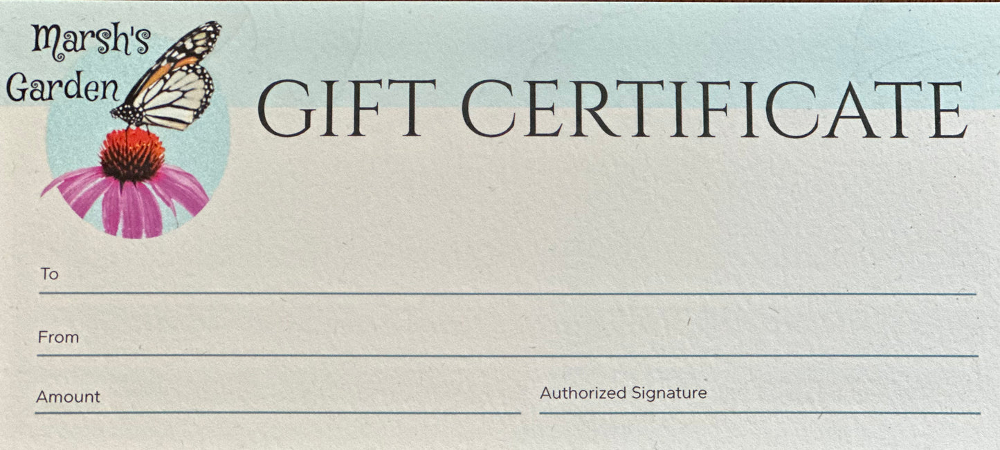 Marsh's Garden, LLC Gift Card