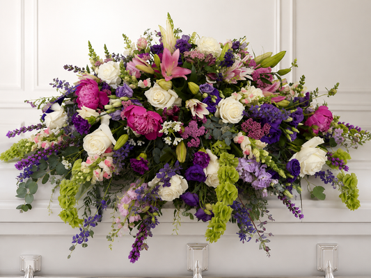 Heavenly Garden Farewell Casket Spray  (Designers Choice)
