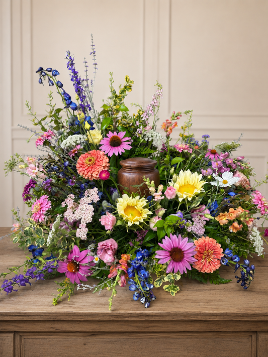 Wildflower Tribute Urn Surround