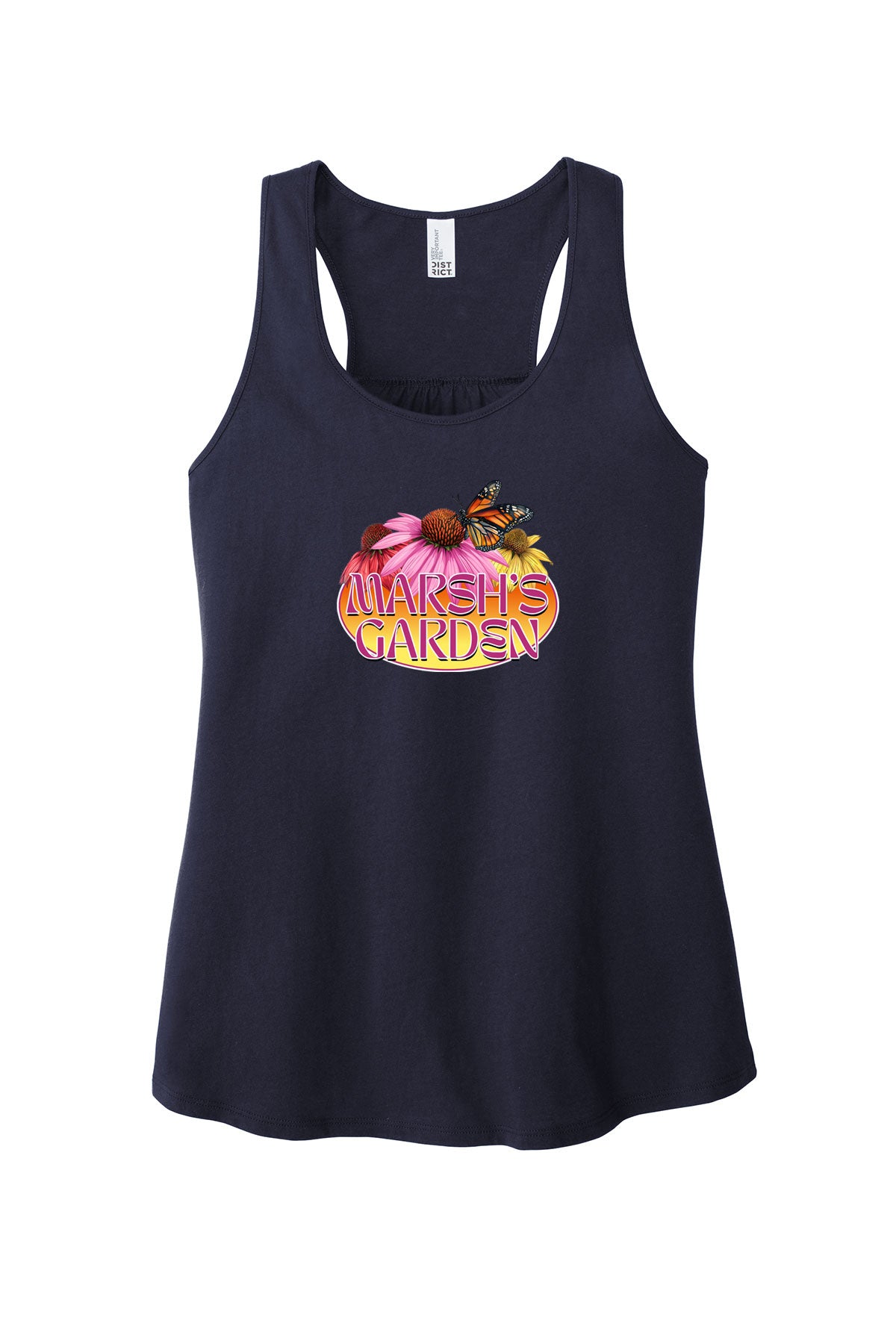 Butterfly Blooms District Tank Top – Vibrant Floral & Nature-Inspired Design