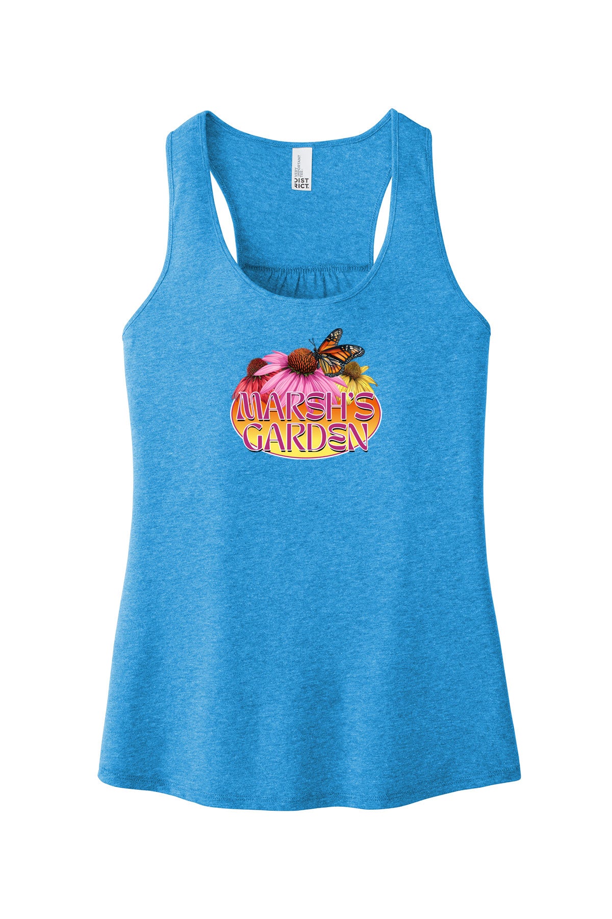 Butterfly Blooms District Tank Top – Vibrant Floral & Nature-Inspired Design